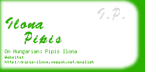 ilona pipis business card